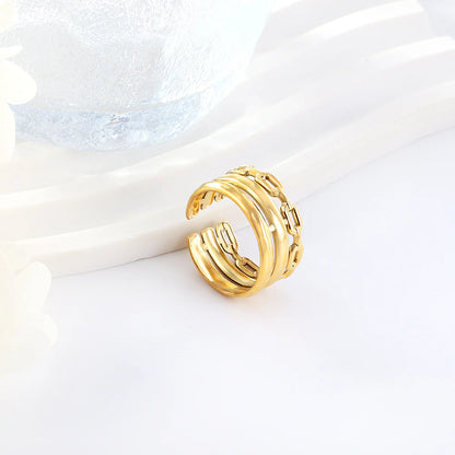 VM | Goudkleurige Chunky Ring