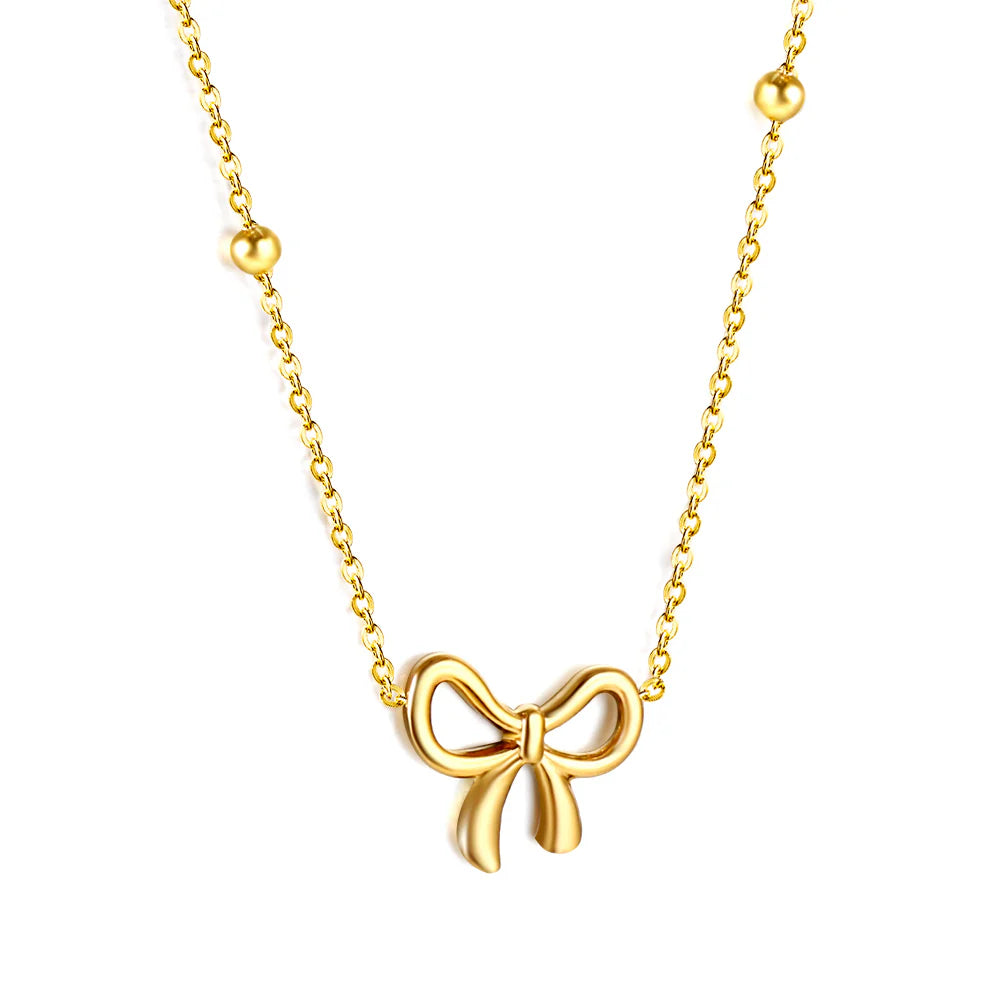 VM | Goudkleurige Ketting met Strikhanger